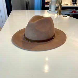 NWOT Free People Wythe Leather Band Felt Hat